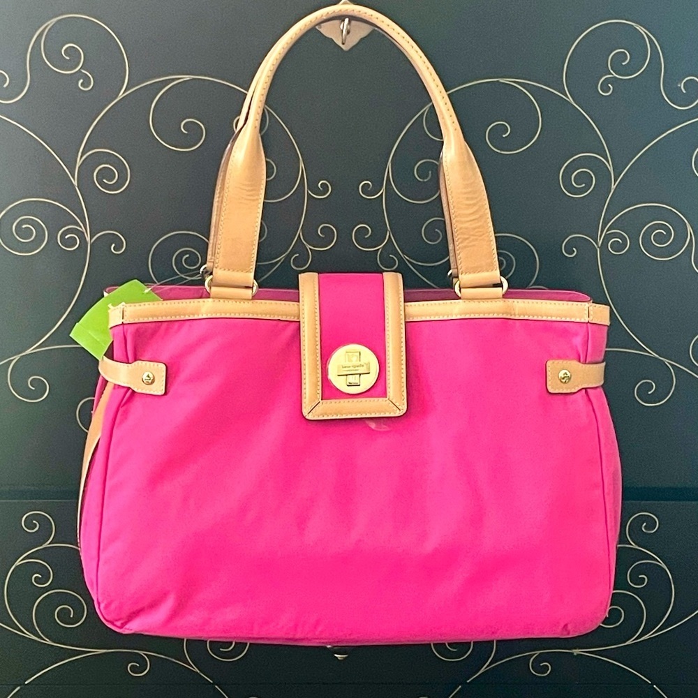 *NWT*KATE SPADE NEW YORK Henry Prince Street ii Tote/Bag-Fuschia (674),#WKRU0372